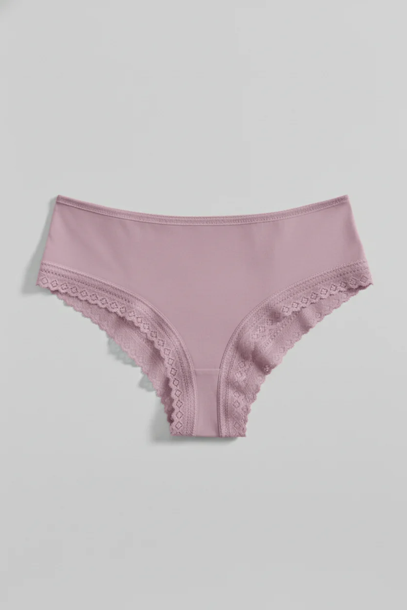 Organic Cotton Lace Cheeky - Image 10