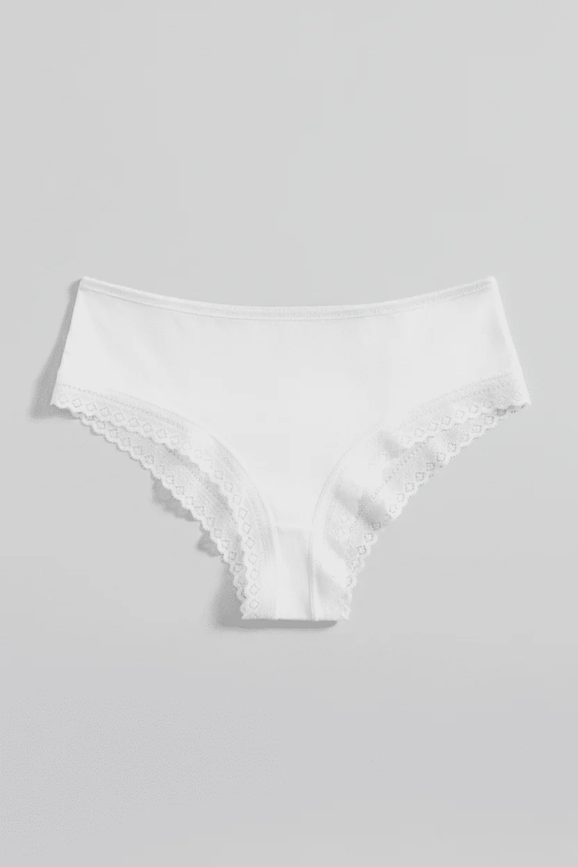 Organic Cotton Lace Cheeky - Image 5