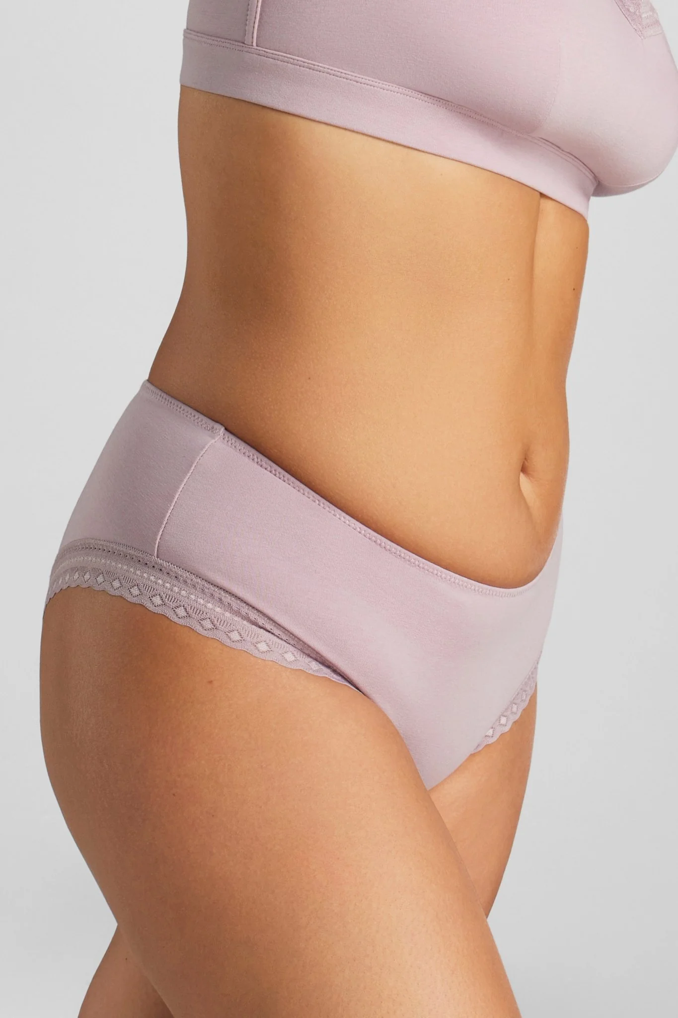 Organic Cotton Lace Cheeky - Image 8