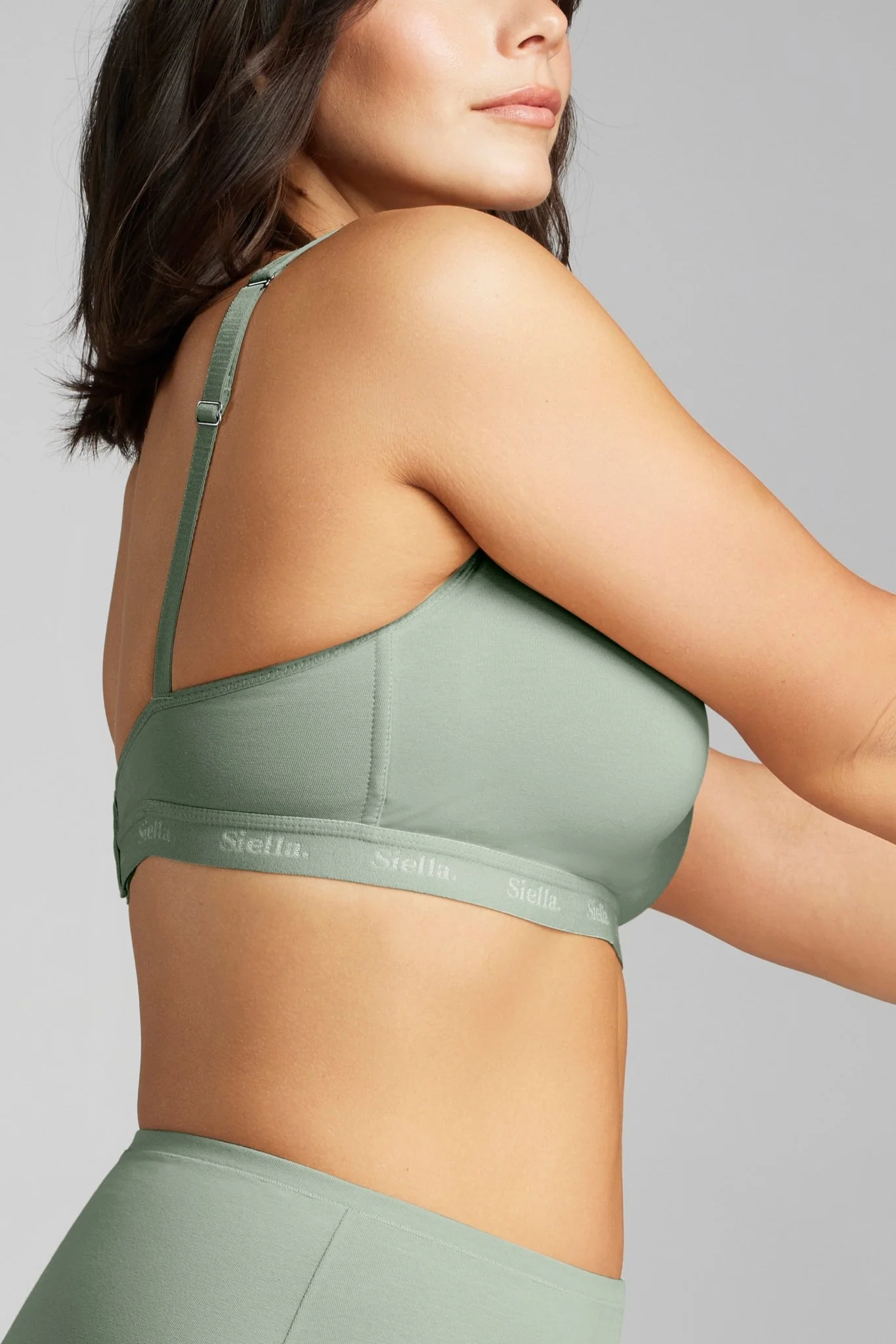 Organic Cotton Plunge Lined Foam Bra - Image 10