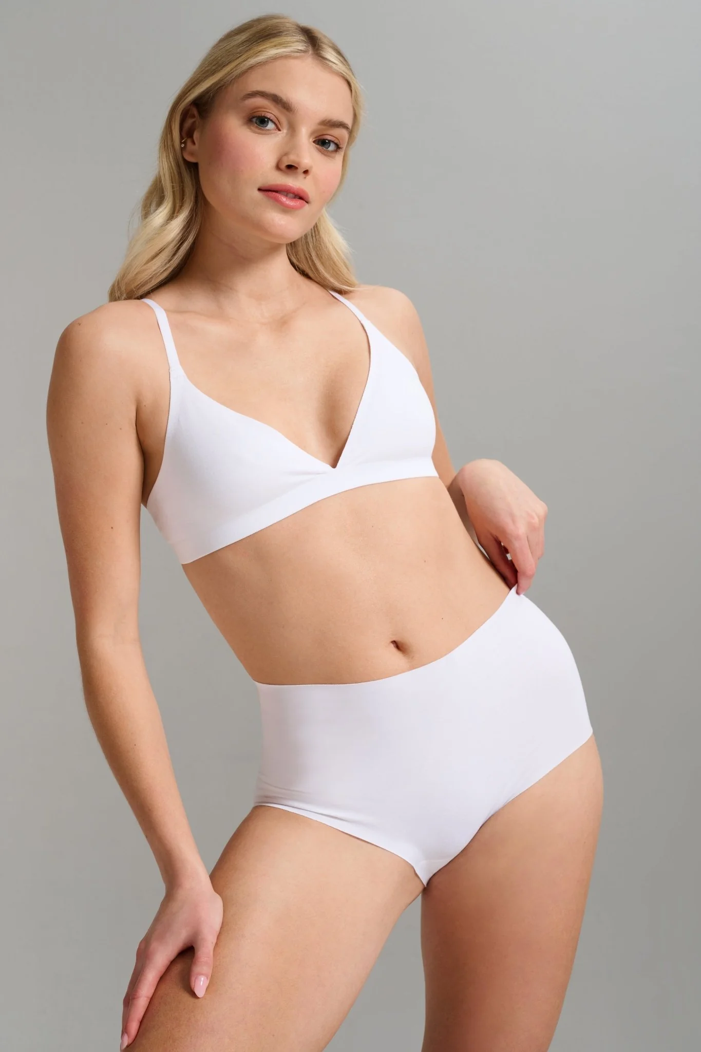 Organic Cotton No-Show High Waist Brief - Image 4
