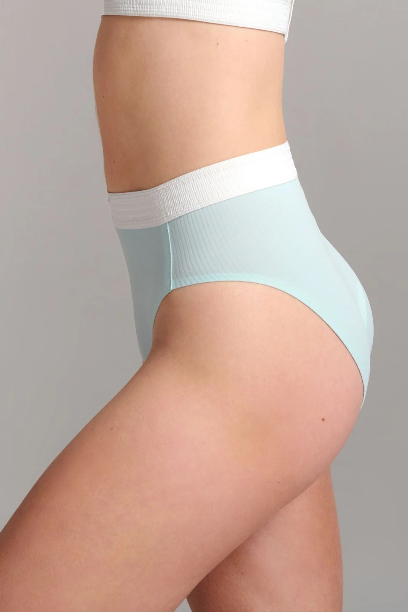 Organic Cotton Rib High Waist Brief - Image 14