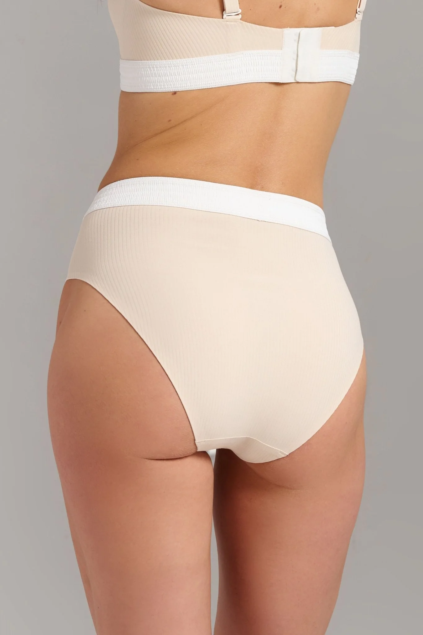 Organic Cotton Rib High Waist Brief - Image 3