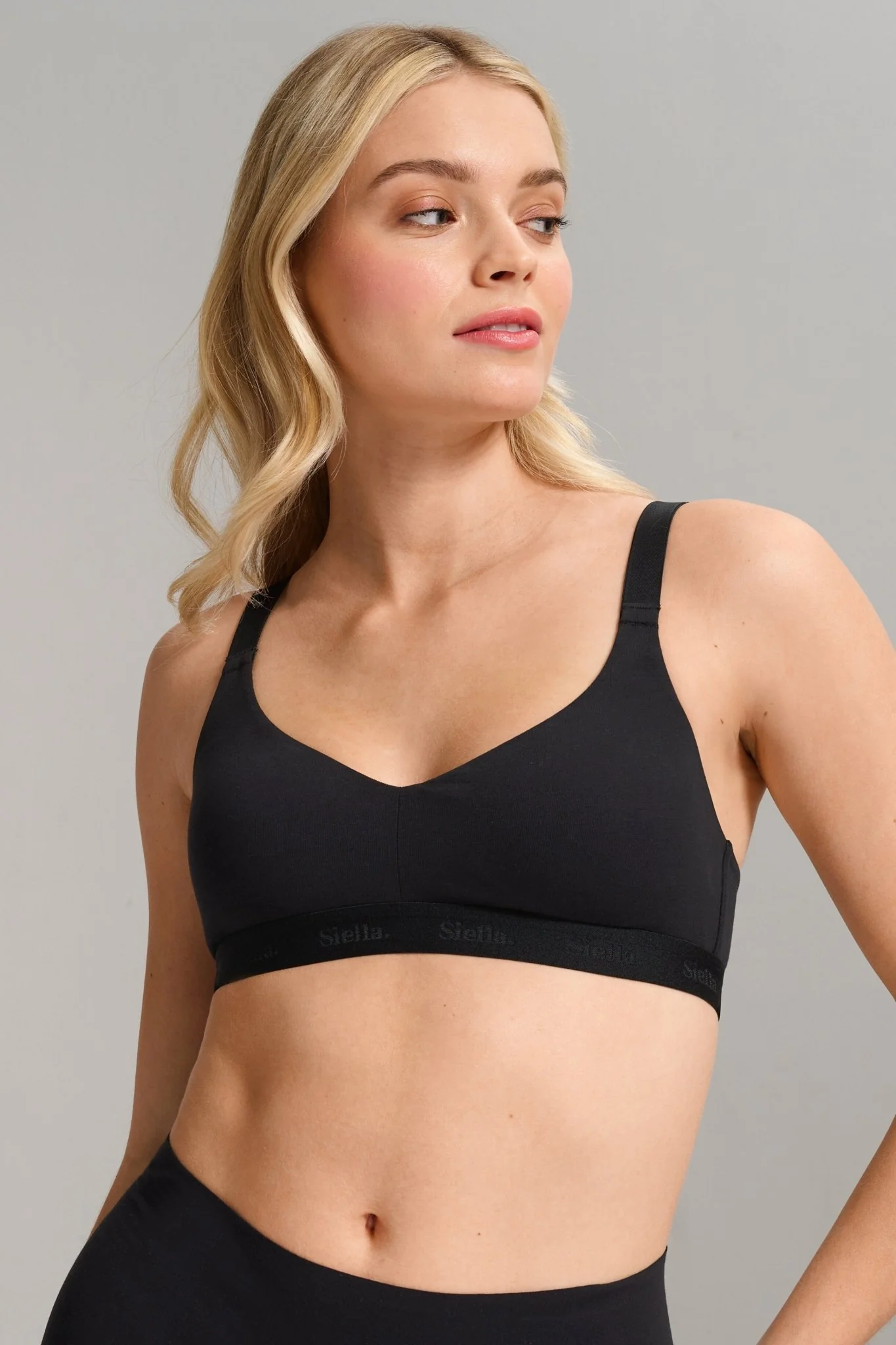Organic Cotton V-Neck Bra - Image 14