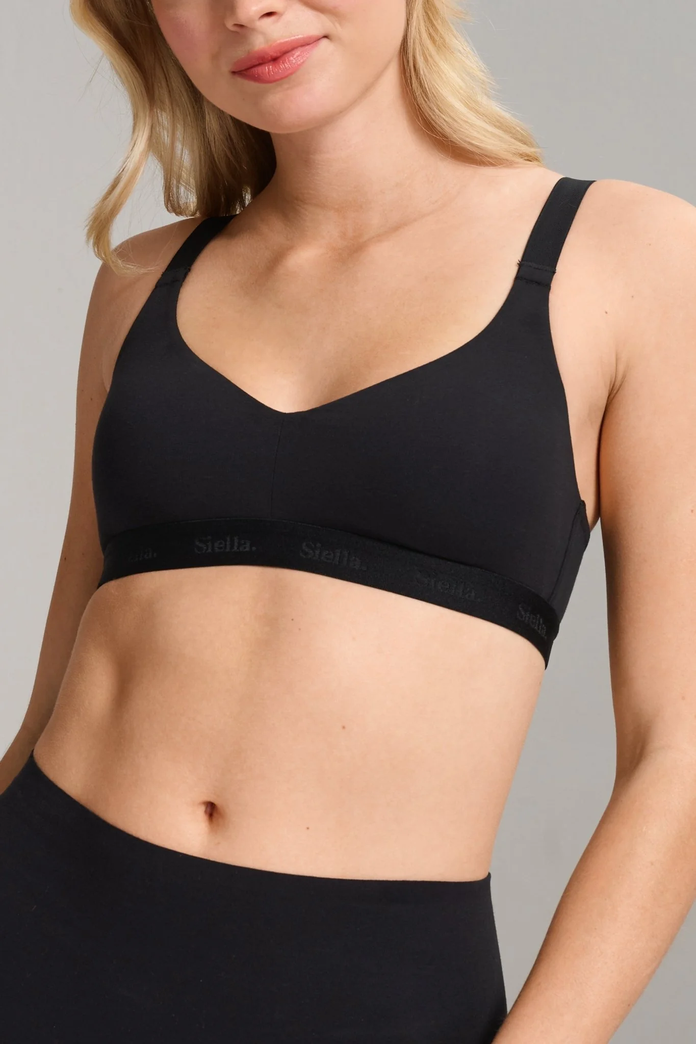 Organic Cotton V-Neck Bra - Image 15
