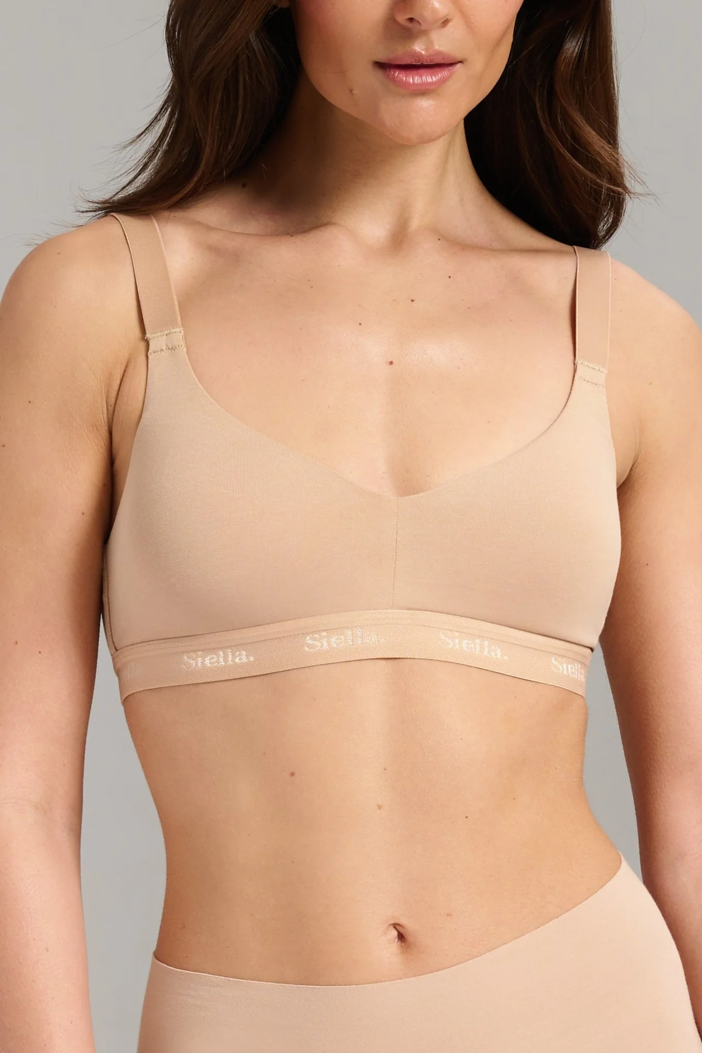 Organic Cotton V-Neck Bra - Image 6